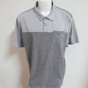 2XL Gray/Silver Oakley Mens Cotton/Poly #414T Golf Polo Shirt
